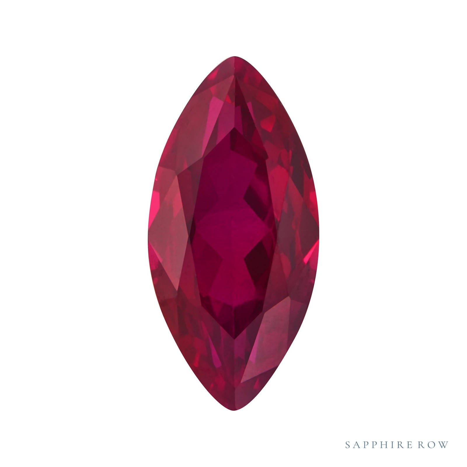 4x2 mm lab-grown red ruby, marquise cut | Sapphire Row · cut4