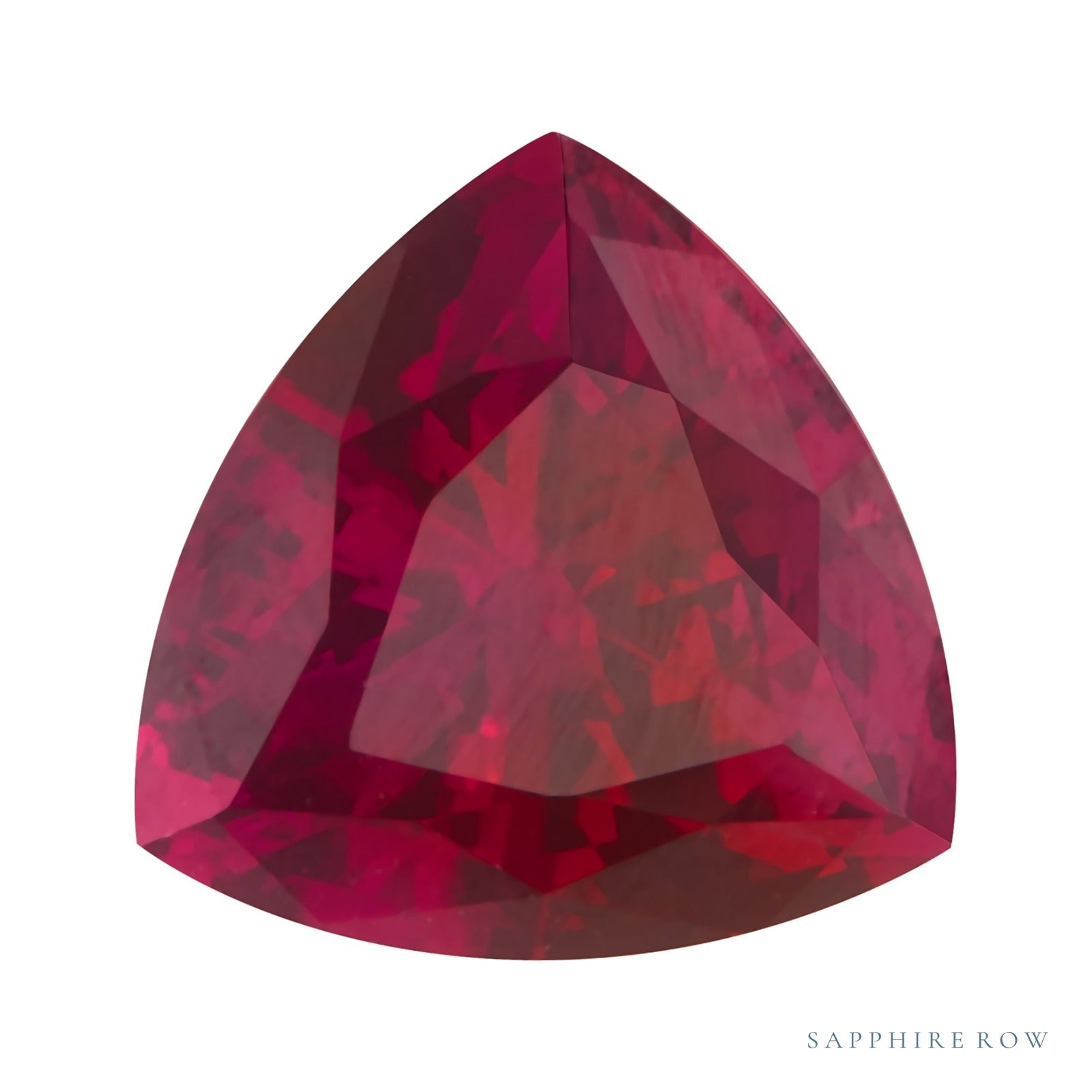 3 mm lab-grown red ruby, trillion cut | Sapphire Row · cut4