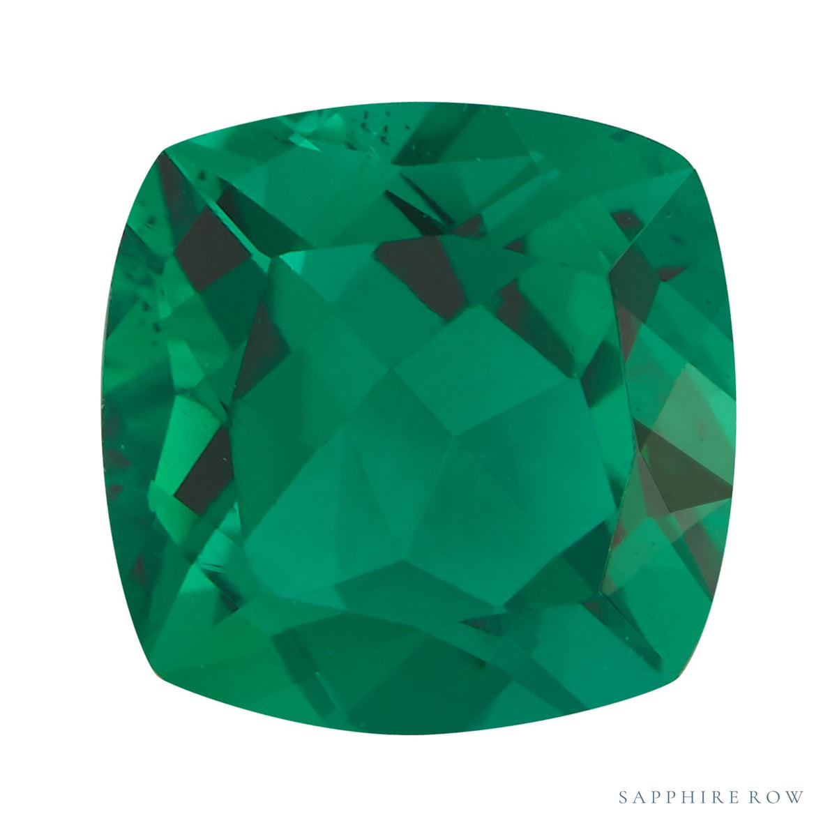 3 mm lab-grown green emerald, cushion cut | Sapphire Row · cut7