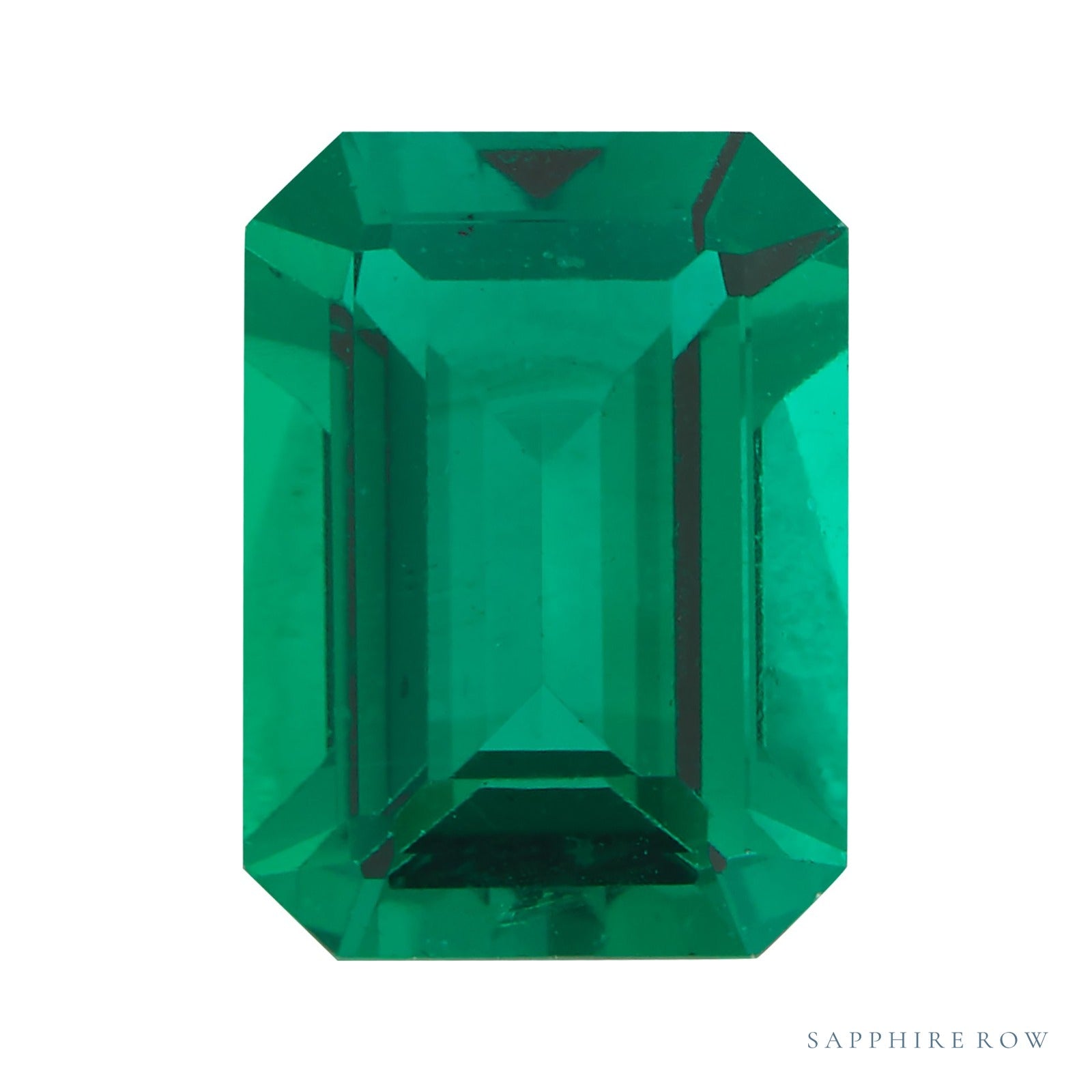 4x3 mm lab-grown green emerald, emerald cut | Sapphire Row · cut4