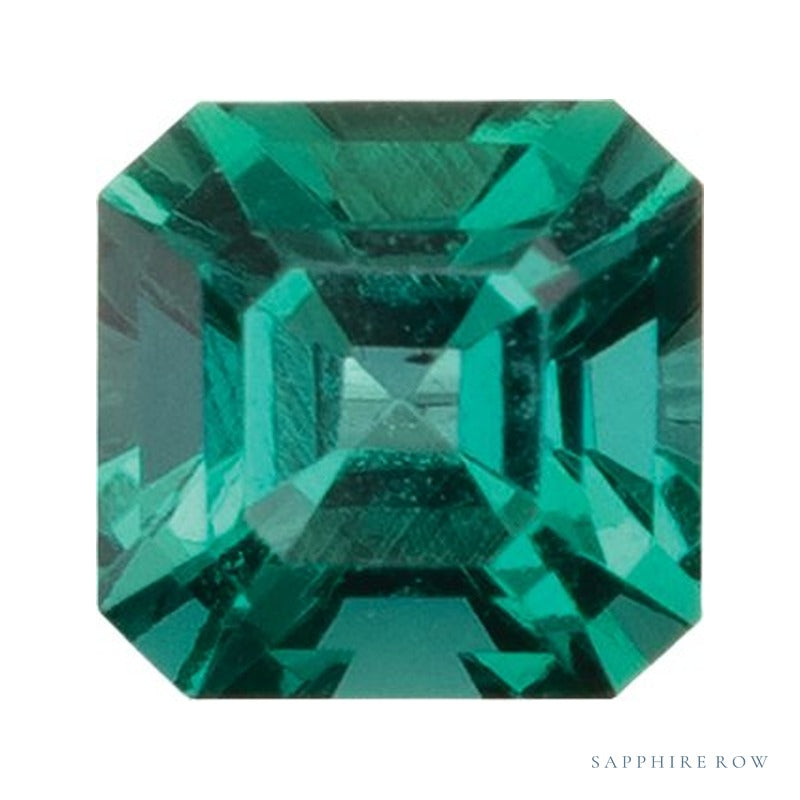 3 mm lab-grown green emerald, asscher cut | Sapphire Row · cut7