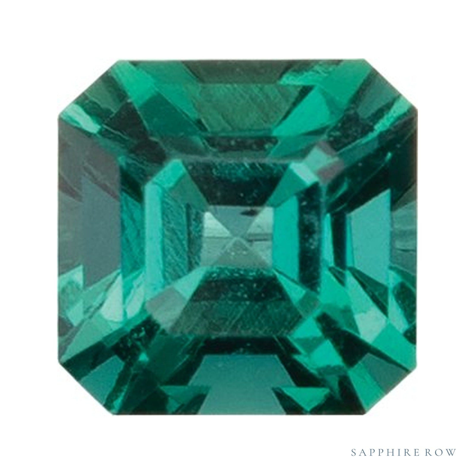3 mm lab-grown green emerald, asscher cut | Sapphire Row · cut4