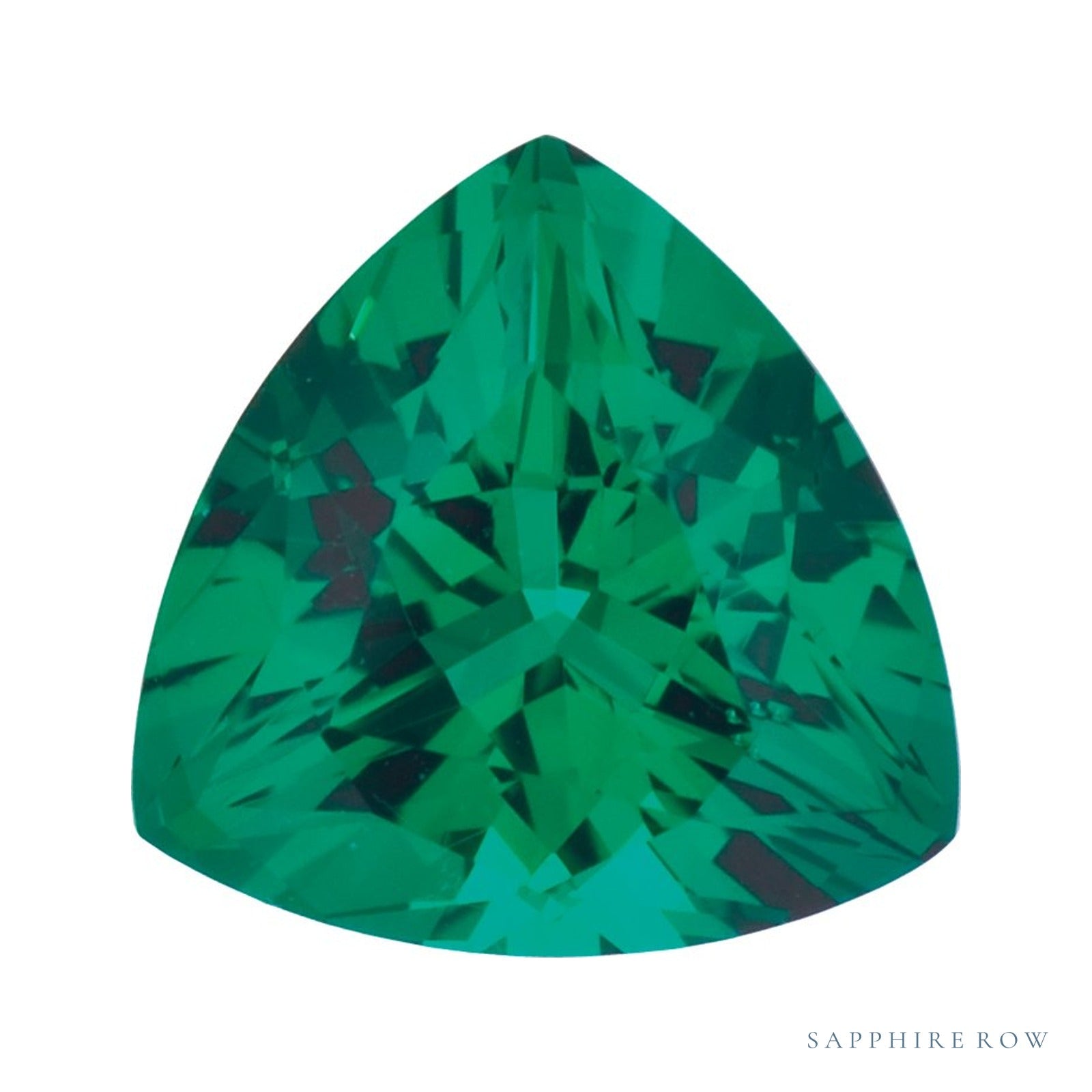4 mm lab-grown green emerald, trillion cut | Sapphire Row · cut4