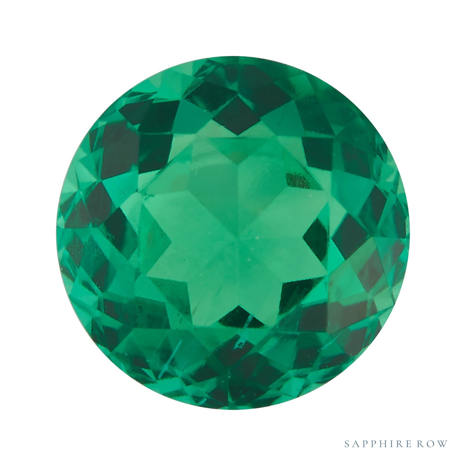 2.5 mm lab-grown green emerald, round cut | Sapphire Row · cut4
