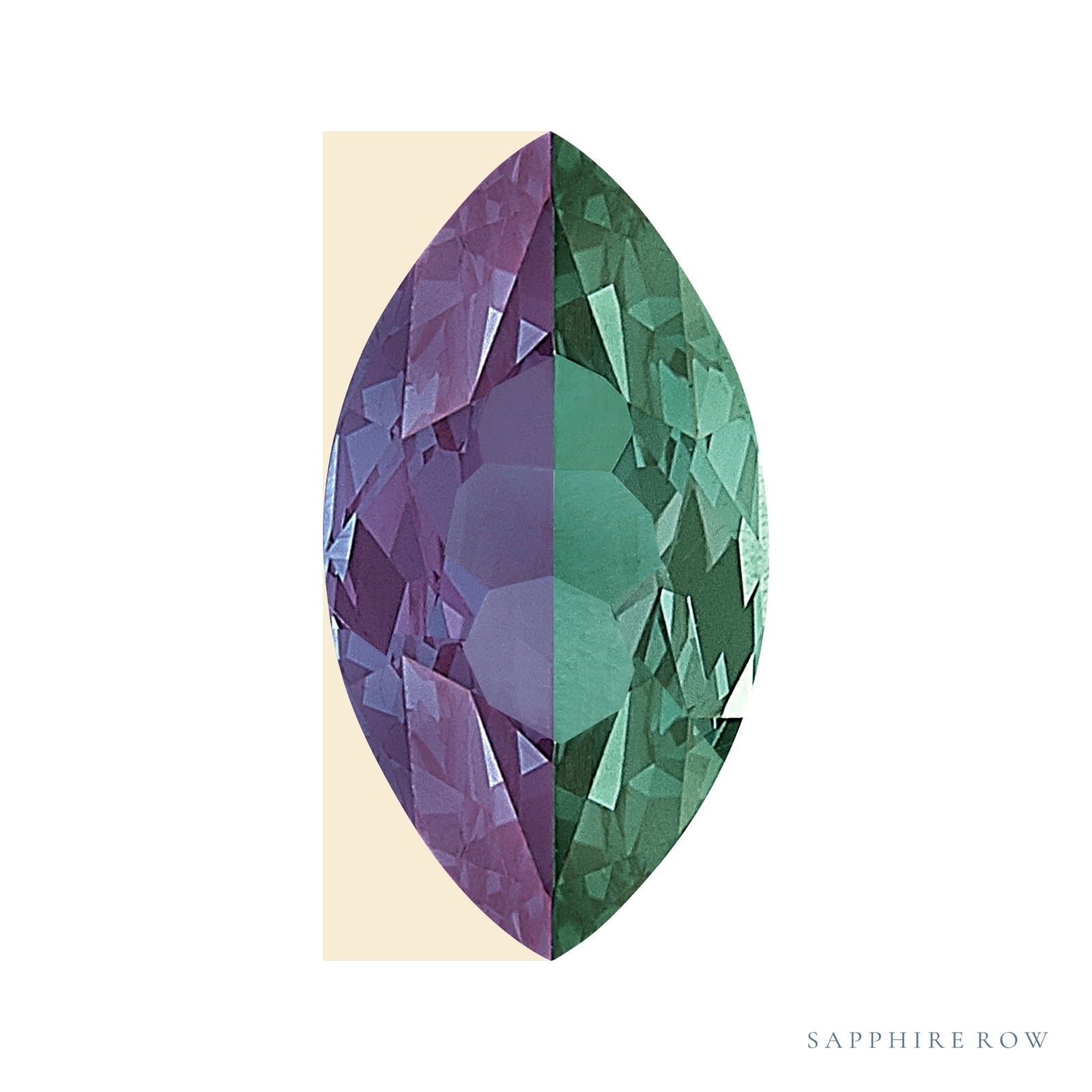 3.75x2 mm lab-grown color change alexandrite, marquise cut | Sapphire Row · cut4