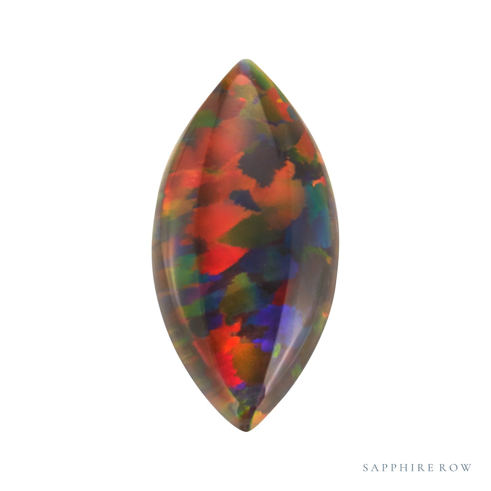 6x3 mm lab-grown black opal, marquise cut | Sapphire Row · cut7