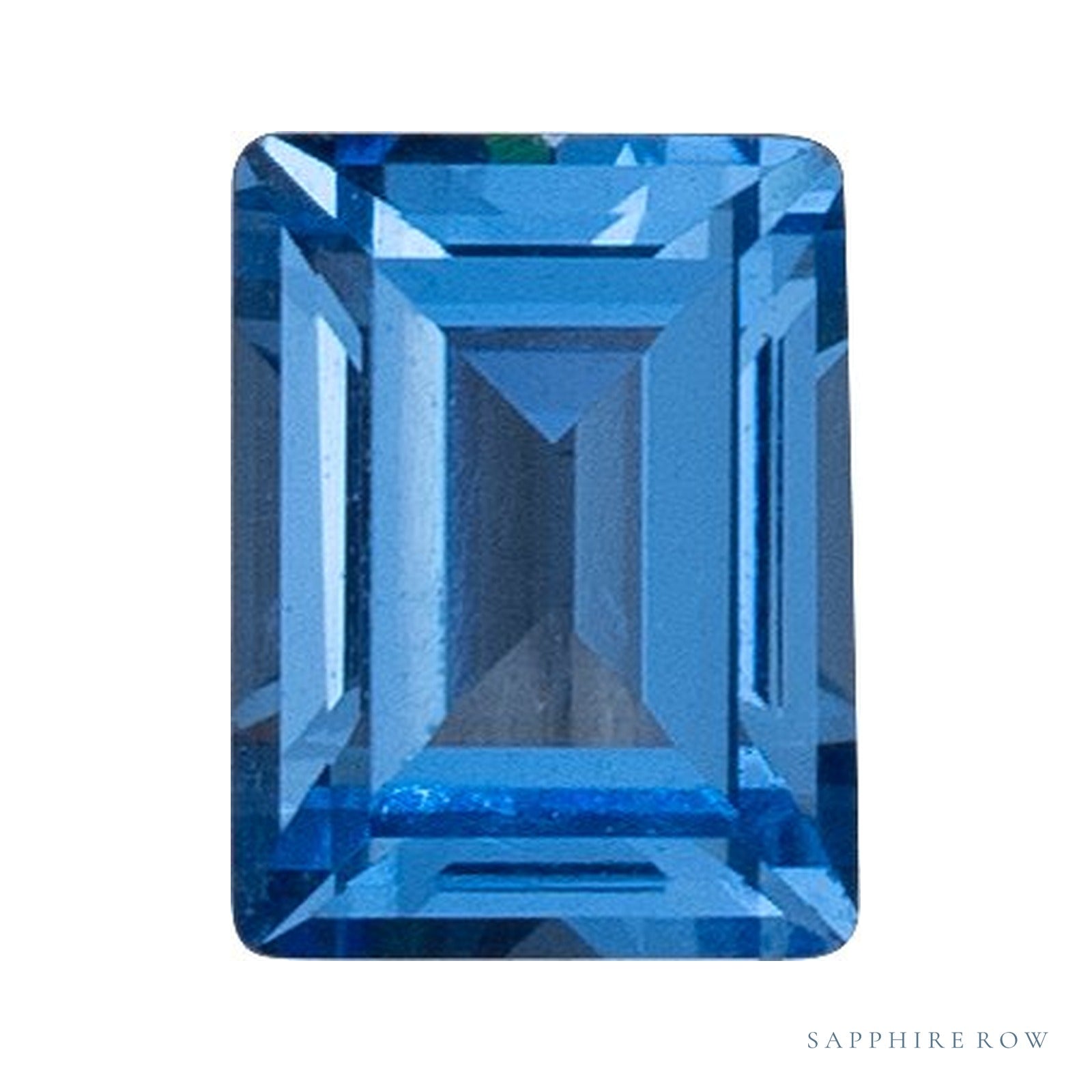 3x1.75 mm lab-grown blue spinel, straight baguette cut | Sapphire Row · cut4
