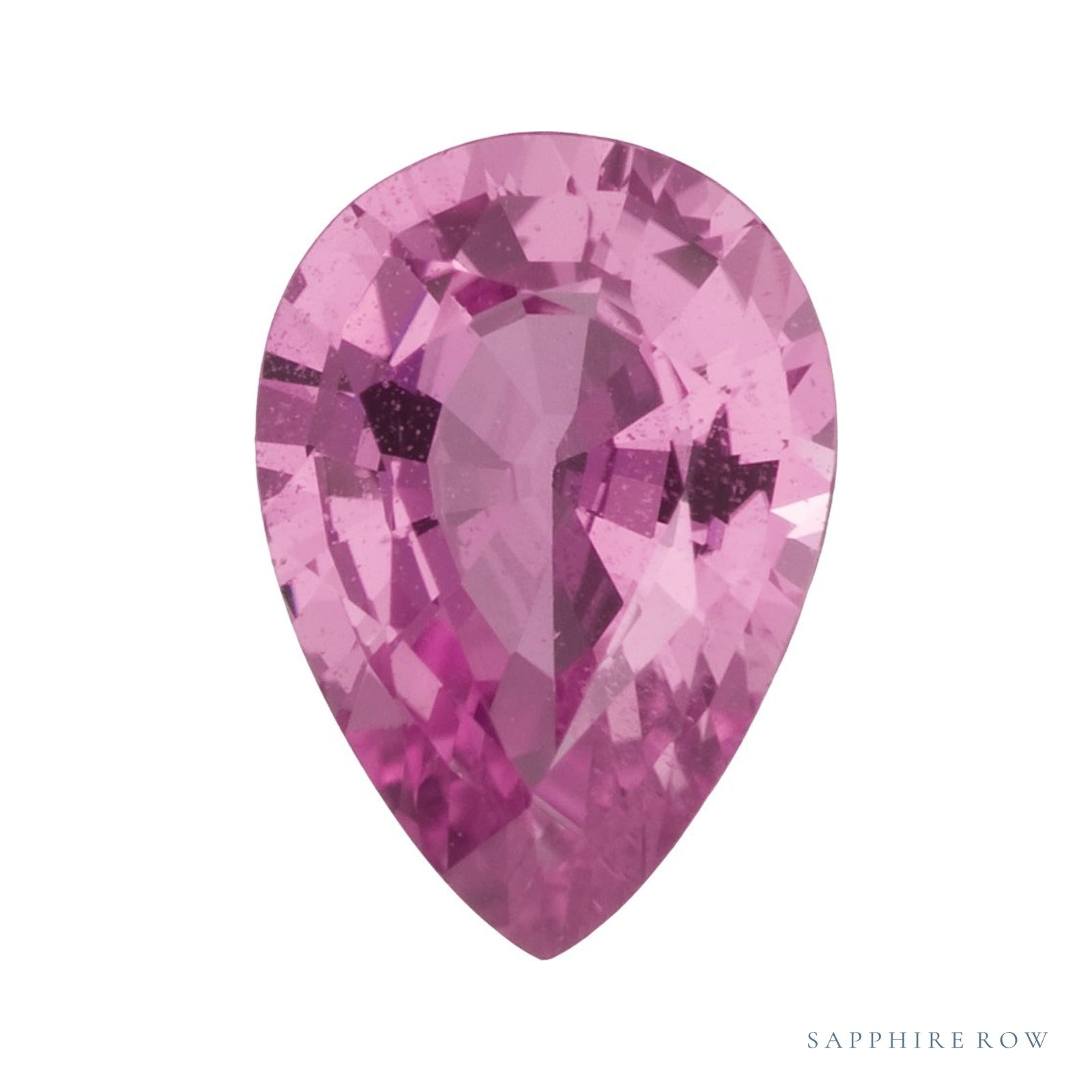 4x3 mm natural pink sapphire, pear cut | Sapphire Row · cut4