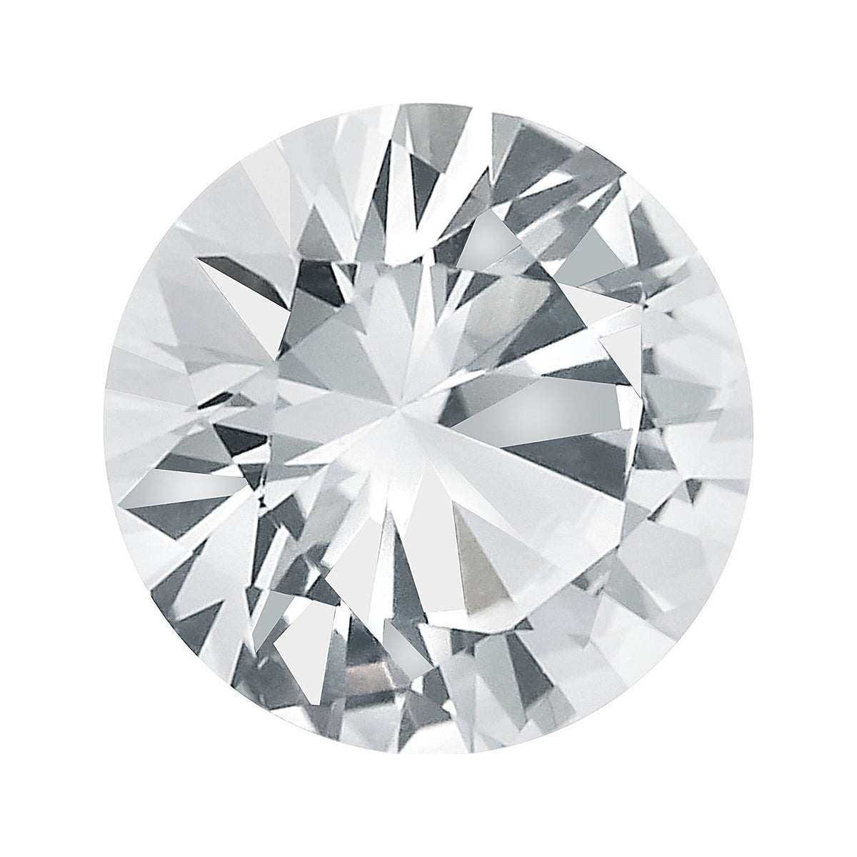 4 mm natural white sapphire, round cut | Sapphire Row · cut7