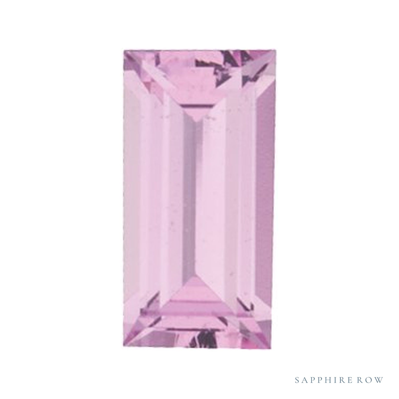 4x2 mm natural pink sapphire, straight baguette cut | Sapphire Row · cut4