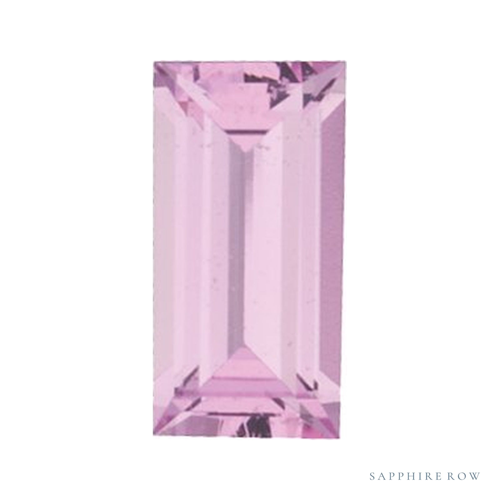 4x2 mm natural pink sapphire, straight baguette cut | Sapphire Row · cut4