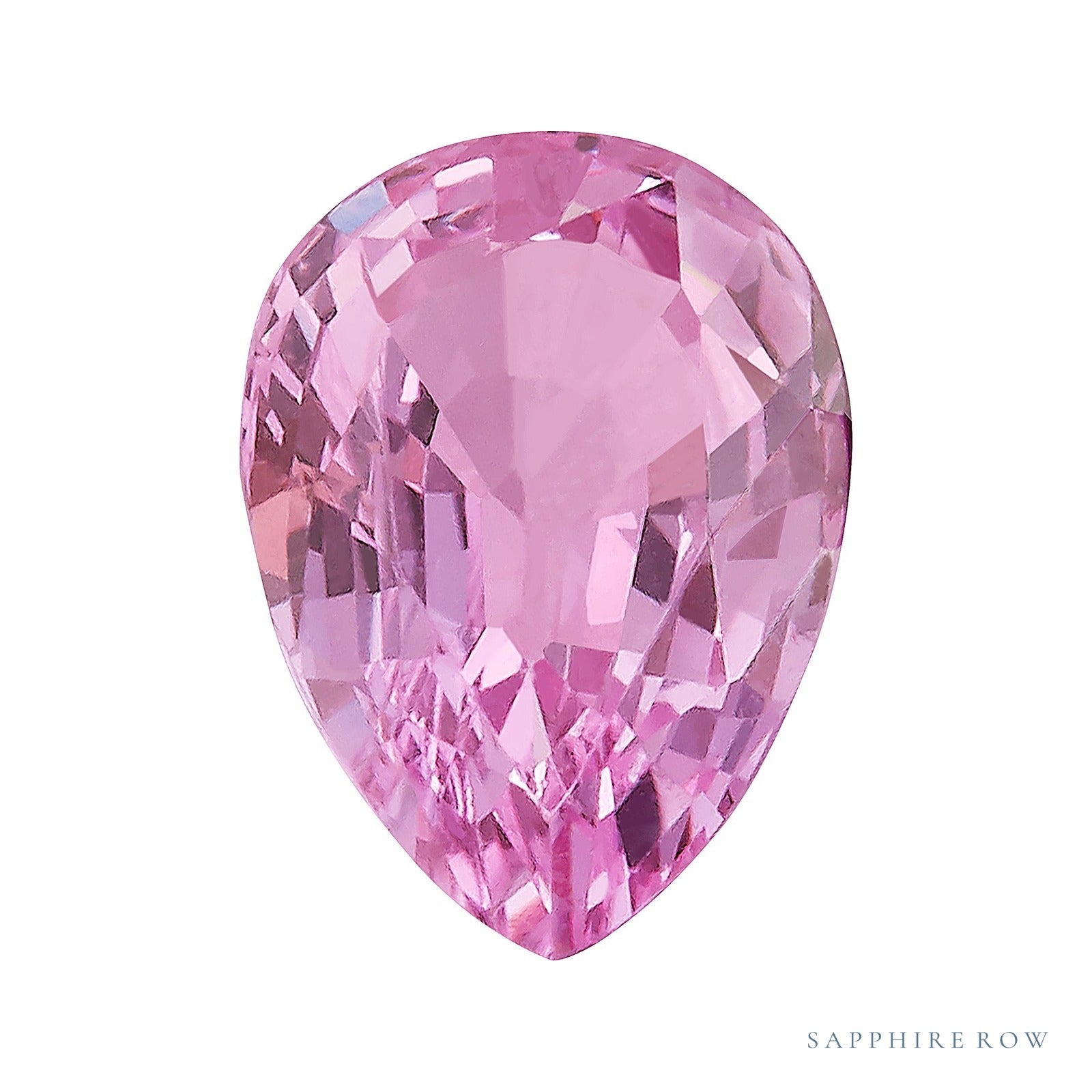 4x3 mm natural pink sapphire, pear cut | Sapphire Row · cut4