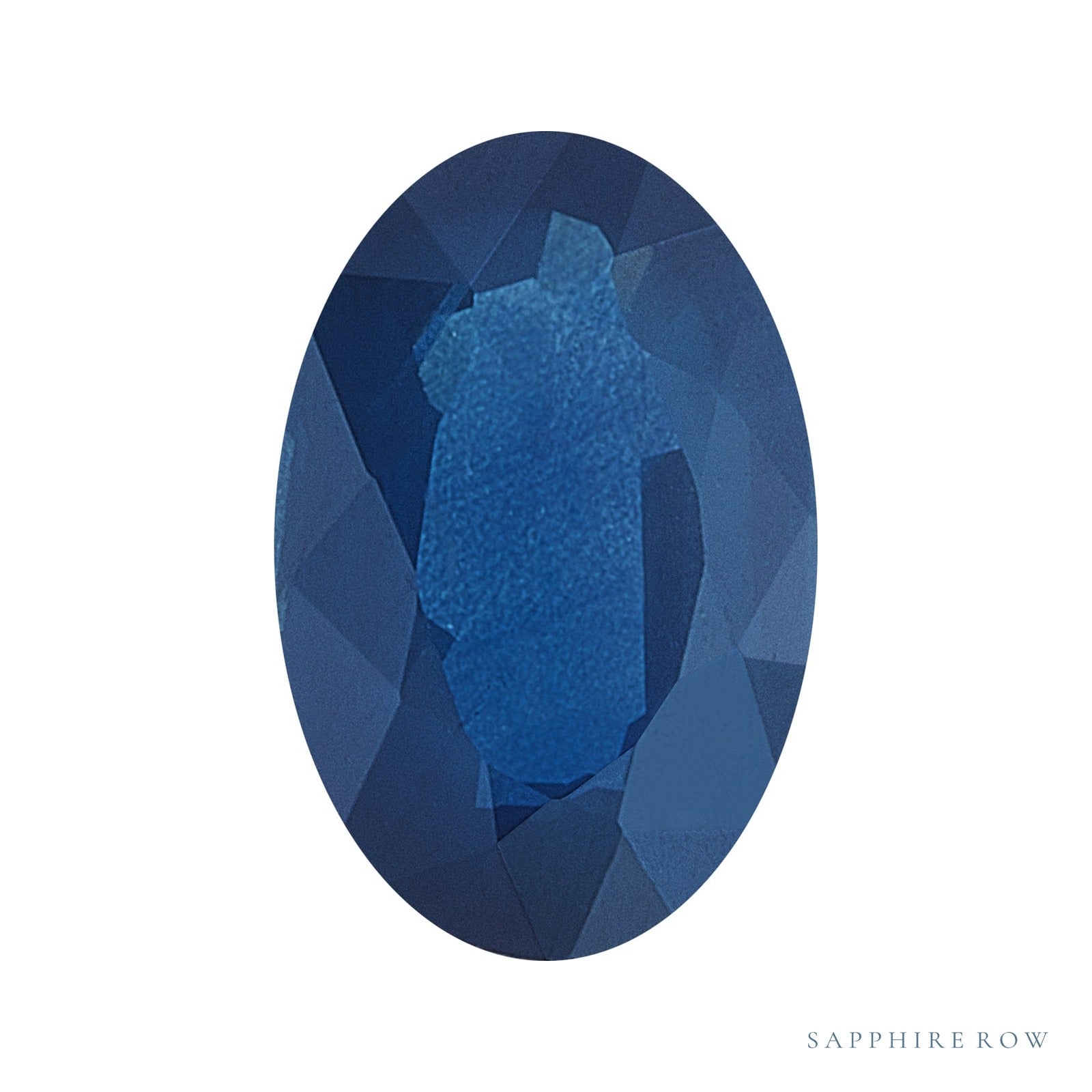 5x4 mm natural blue sapphire, oval cut | Sapphire Row · cut7