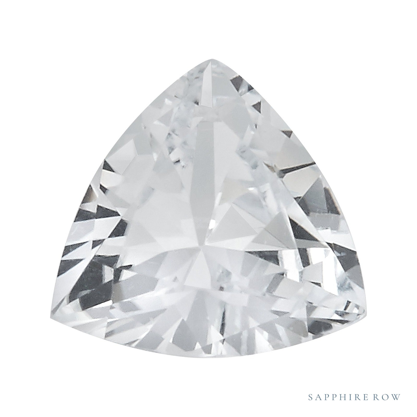 4 mm natural white sapphire, trillion cut | Sapphire Row · cut4