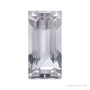 4x2 mm natural white sapphire, straight baguette cut | Sapphire Row · cut7