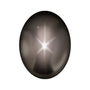 6x4 mm natural black star sapphire, oval cut | Sapphire Row · cut7