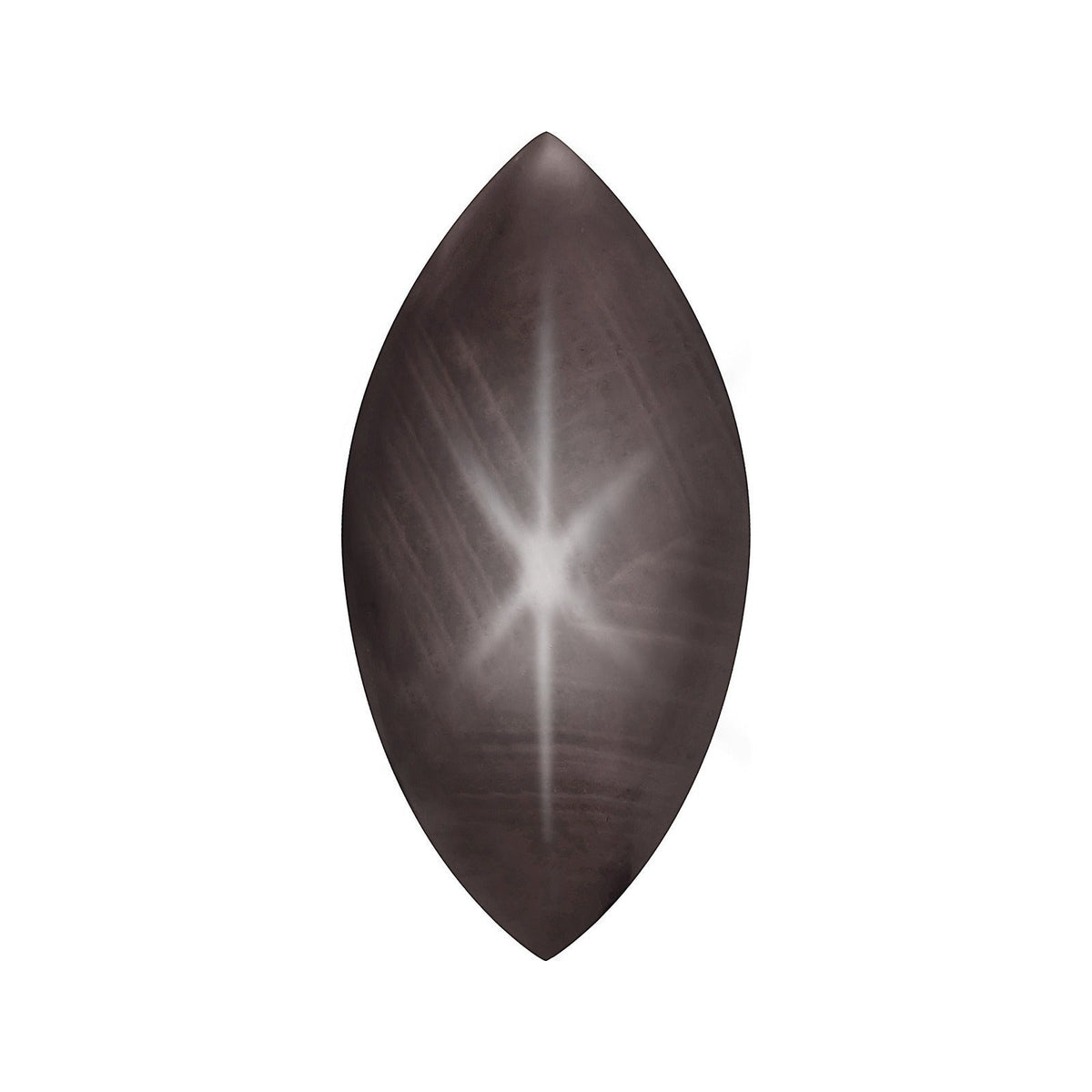10x5 mm natural black star sapphire, marquise cut | Sapphire Row · cut7
