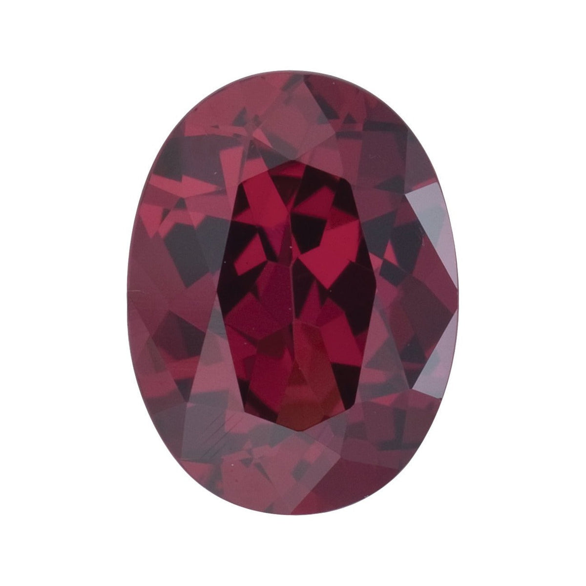 6x4 mm natural purplish red rhodolite garnet, oval cut | Sapphire Row · cut7