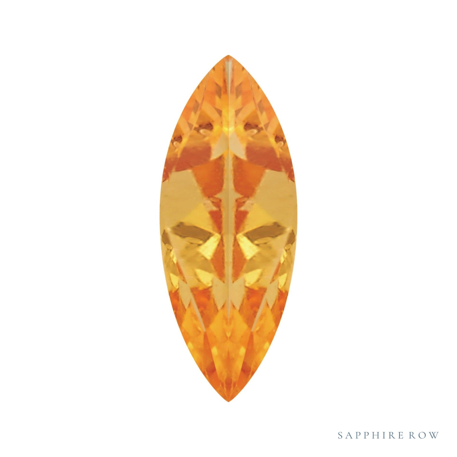 5x2.5 mm natural orange spessartite garnet, marquise cut | Sapphire Row · cut4