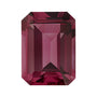 6x4 mm natural purplish red rhodolite garnet, emerald cut | Sapphire Row · cut7