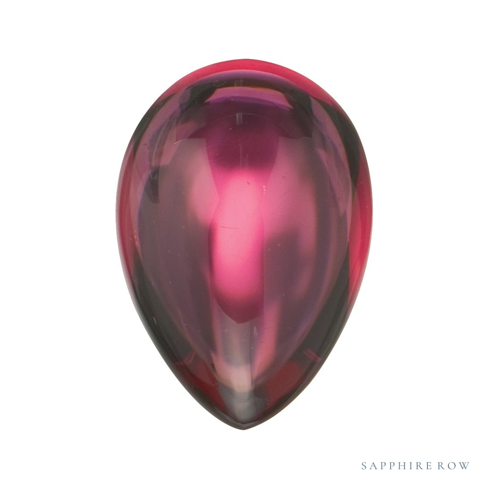 6x4 mm natural purplish red rhodolite garnet, pear cut | Sapphire Row · cut4