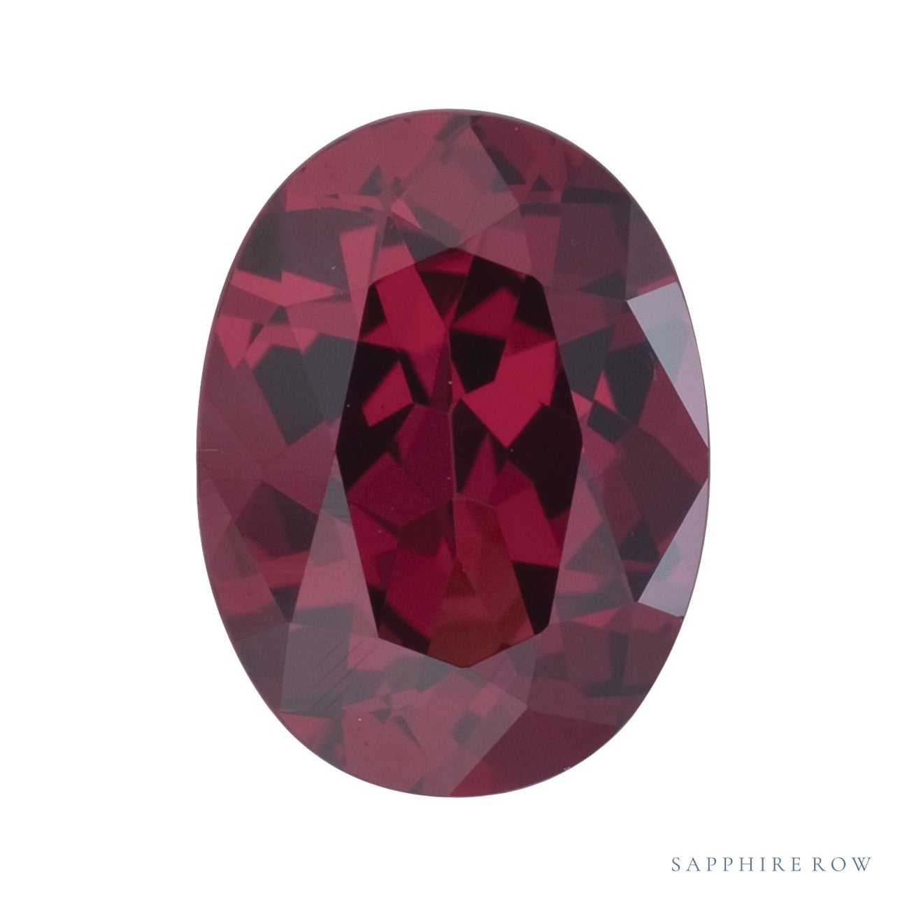 5x3 mm natural purplish red rhodolite garnet, oval cut | Sapphire Row · cut6