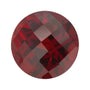 8 mm natural dark orange red mozambique garnet, round cut | Sapphire Row · cut7