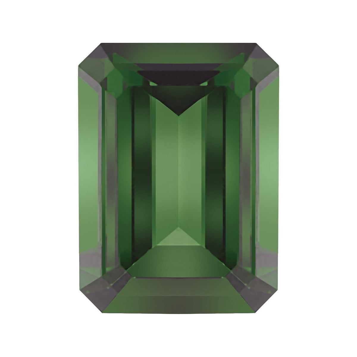 5x3 mm natural green tourmaline, emerald cut | Sapphire Row · cut7