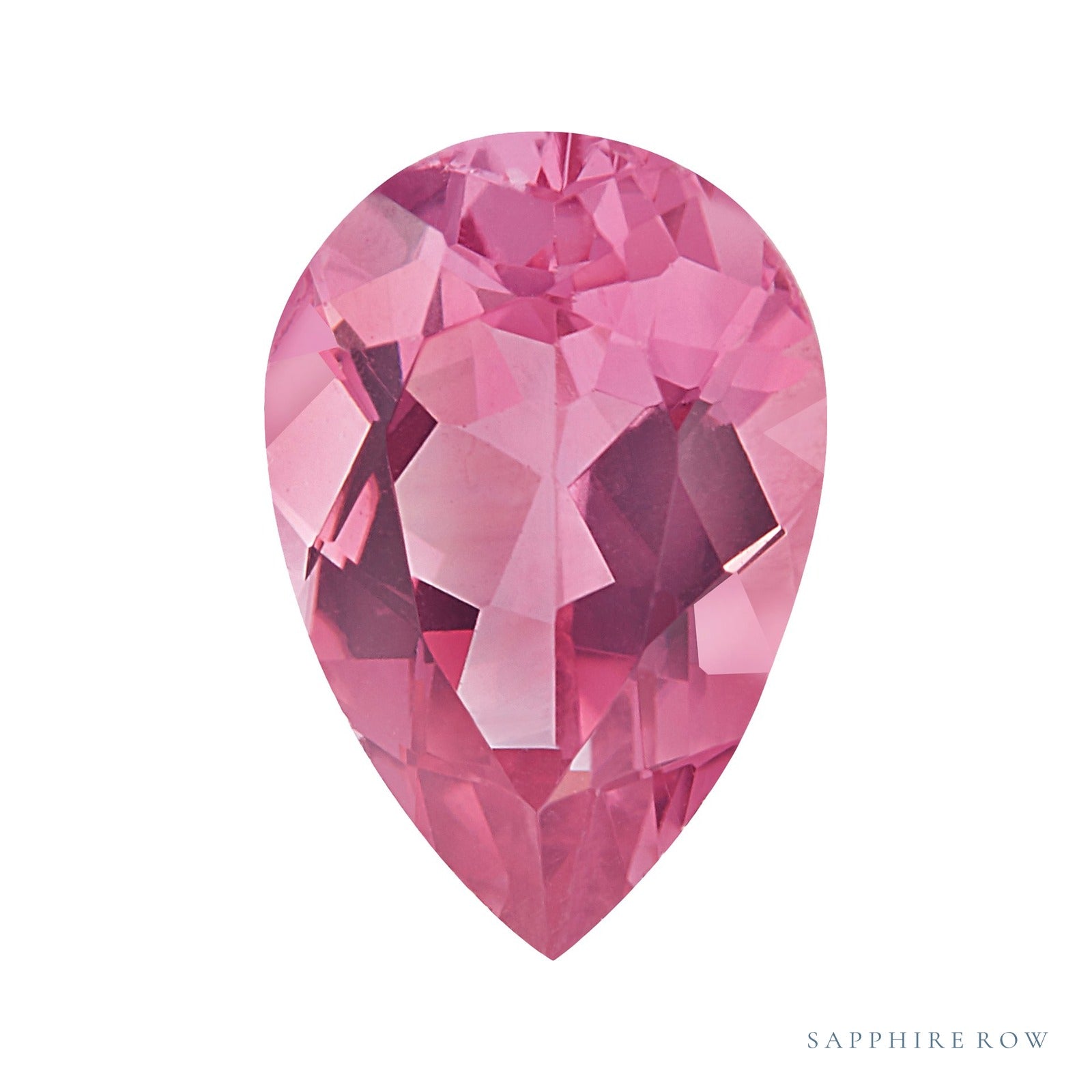 5x3 mm natural pink tourmaline, pear cut | Sapphire Row · cut4