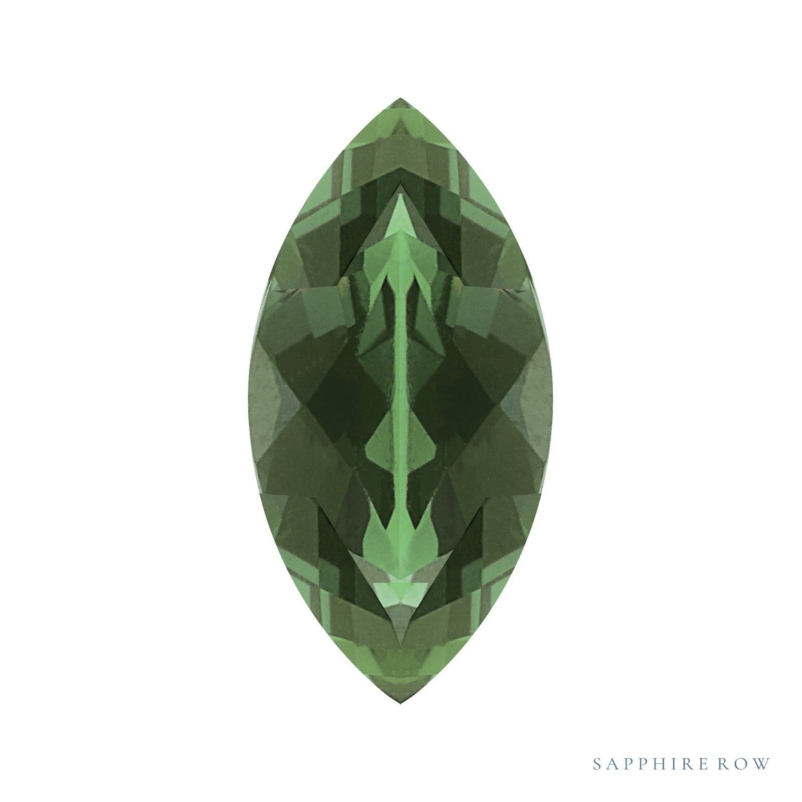 5x2.5 mm natural green tourmaline, marquise cut | Sapphire Row · cut4