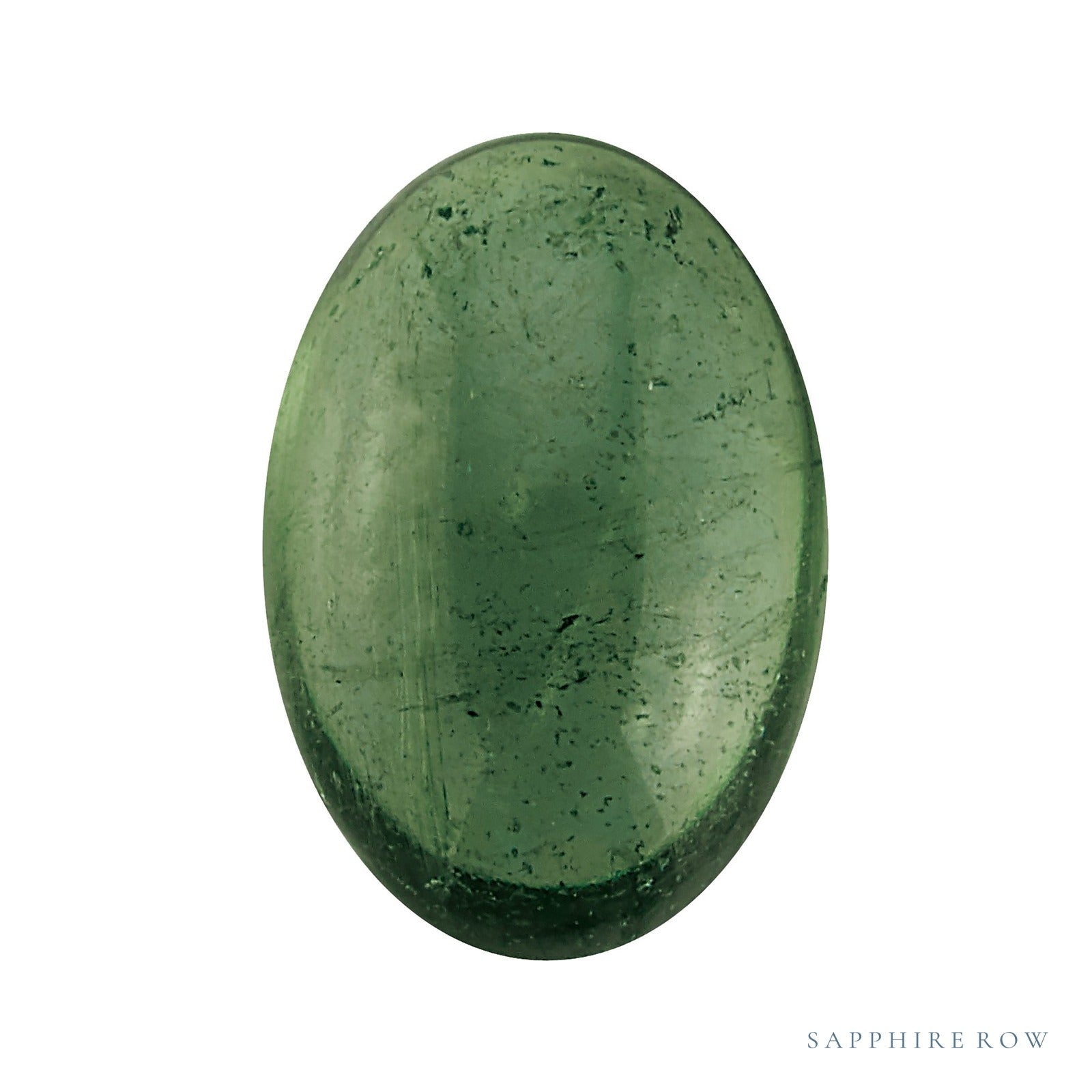 5x3 mm natural green tourmaline, oval cut | Sapphire Row · cut4