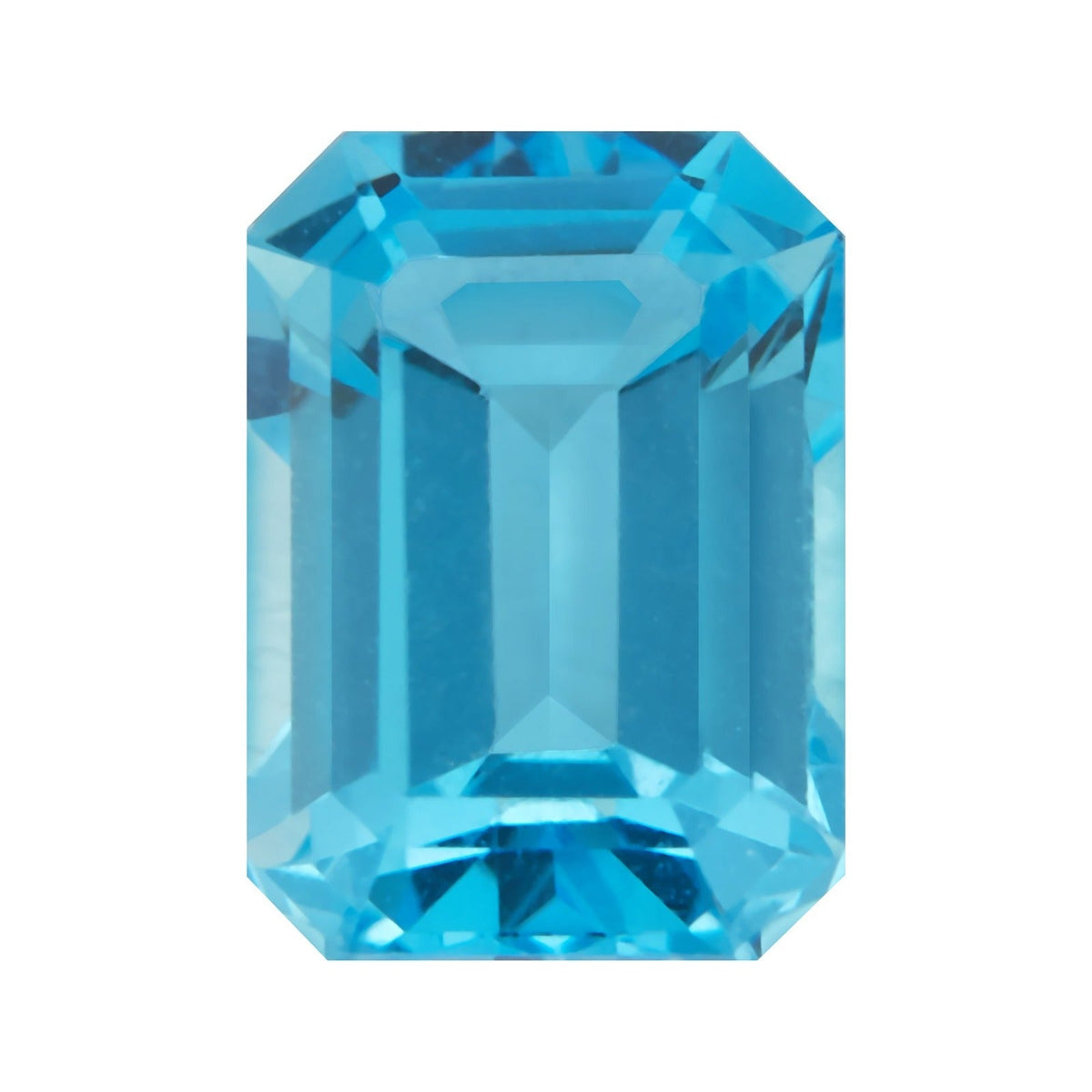 5x3 mm natural swiss blue topaz, emerald cut | Sapphire Row · cut7