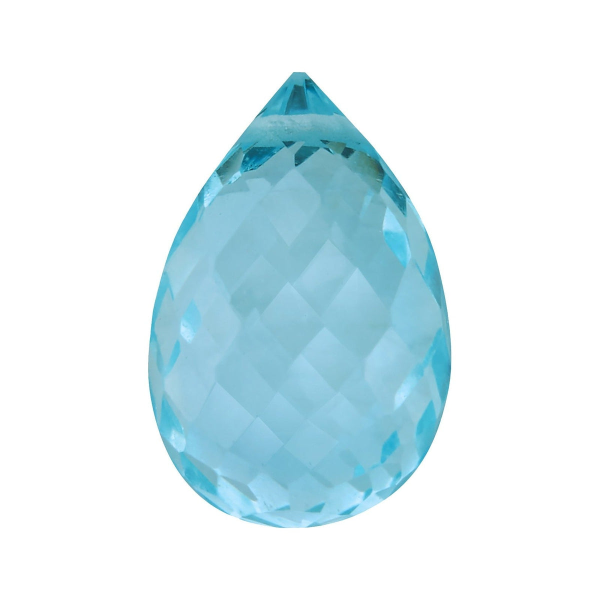 8x5 mm natural sky blue topaz, briolette cut | Sapphire Row · cut7