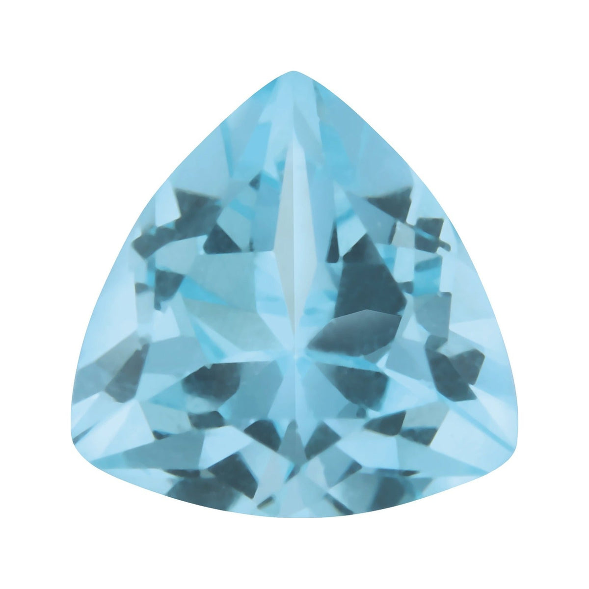 6 mm natural sky blue topaz, trillion cut | Sapphire Row · cut7