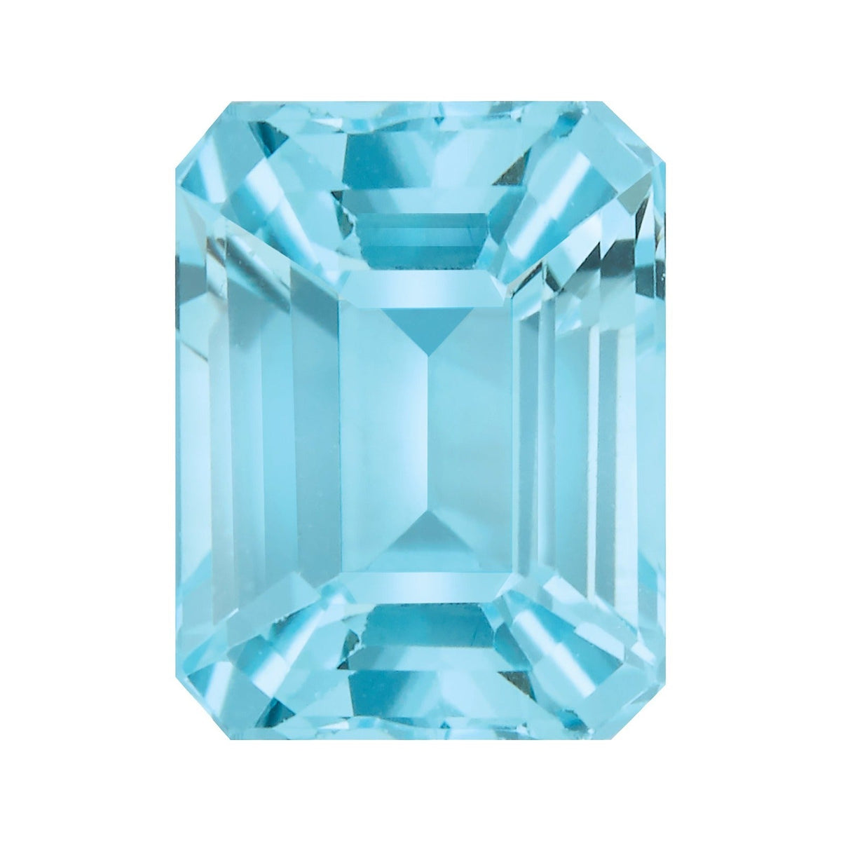 9x7 mm natural sky blue topaz, emerald cut | Sapphire Row · cut7