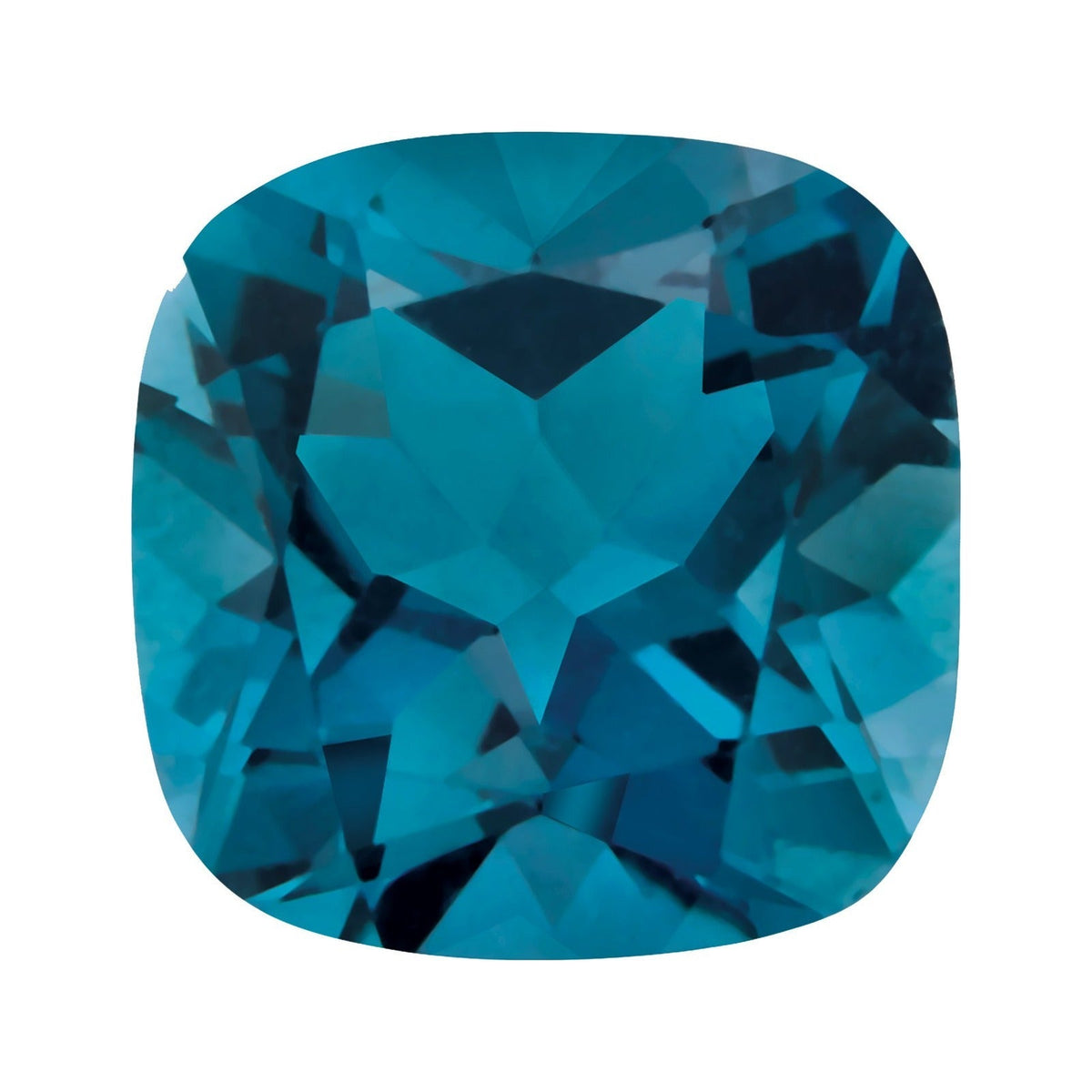 6 mm natural london blue topaz, cushion cut | Sapphire Row · cut7