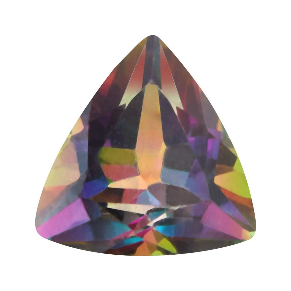 9 mm natural green mystic topaz, trillion cut | Sapphire Row · cut7