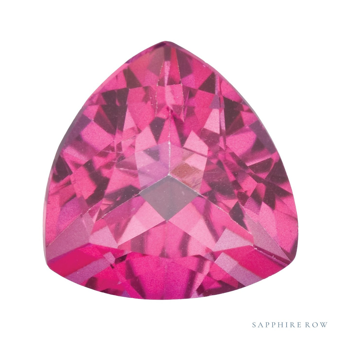 9 mm natural pure pink mystic topaz, trillion cut | Sapphire Row · cut6