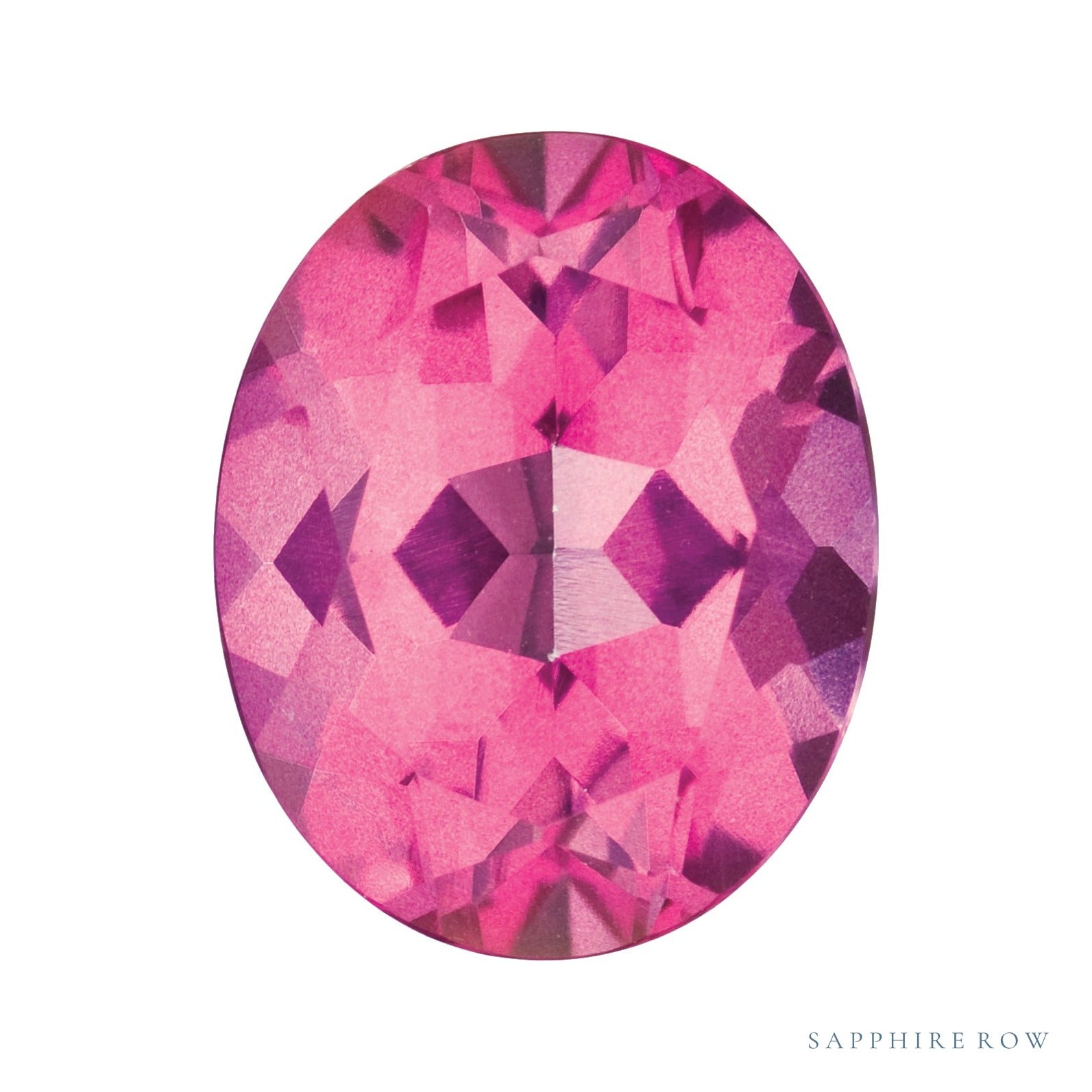 9x7 mm natural pure pink mystic topaz, oval cut | Sapphire Row · cut6