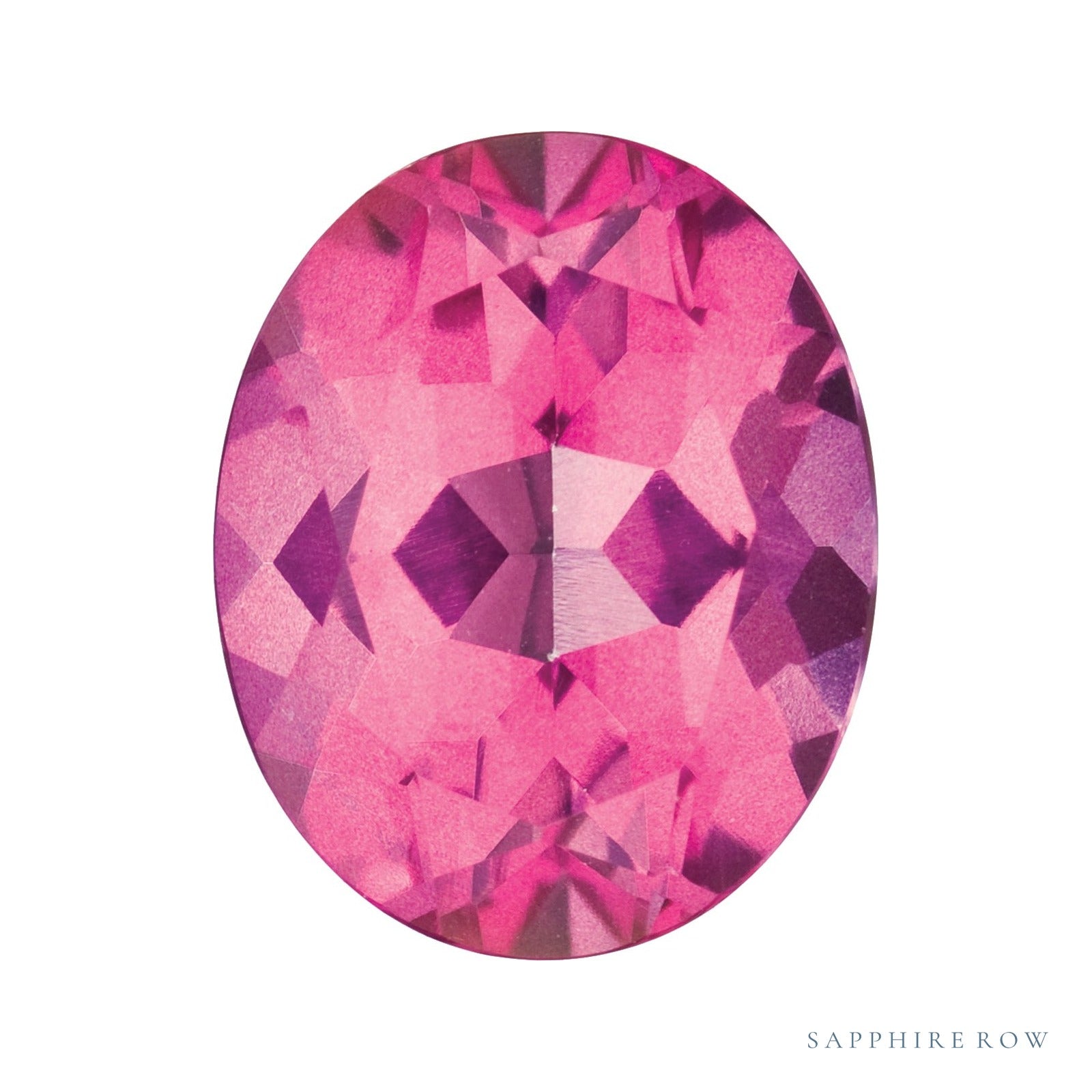 9x7 mm natural pure pink mystic topaz, oval cut | Sapphire Row · cut4