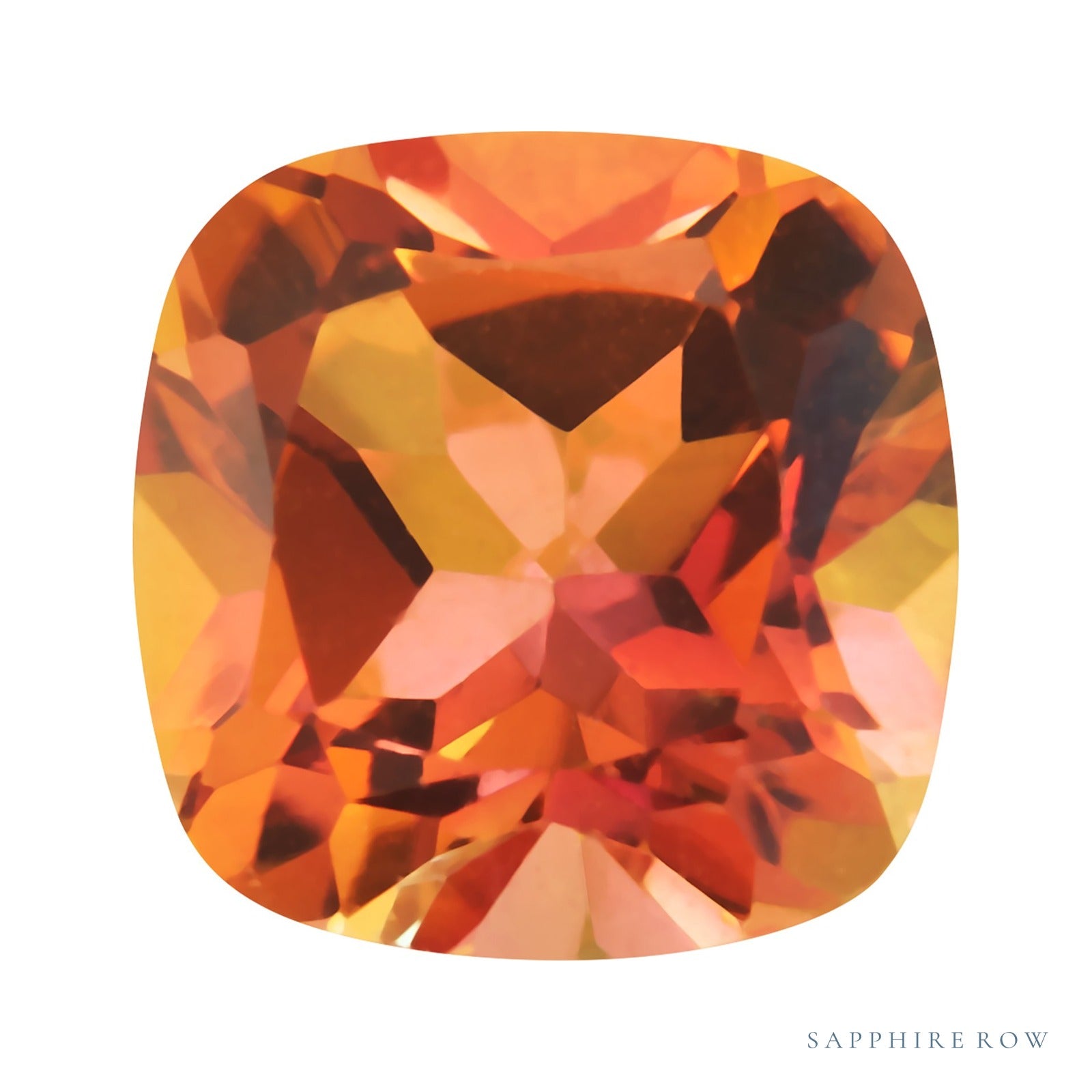 6 mm natural sunrise mystic topaz, cushion cut | Sapphire Row · cut6