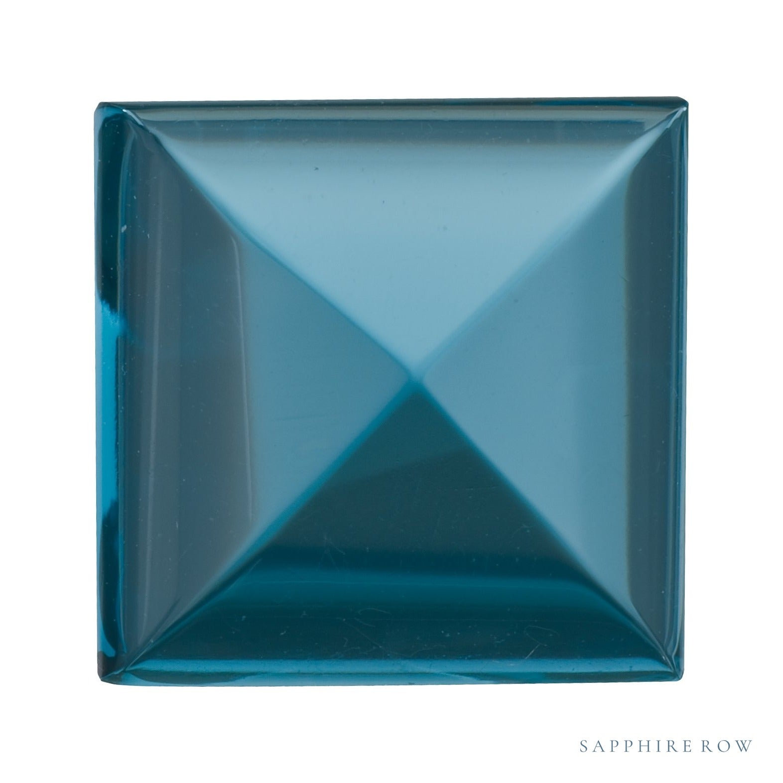 5 mm natural london blue topaz, square cut | Sapphire Row · cut6
