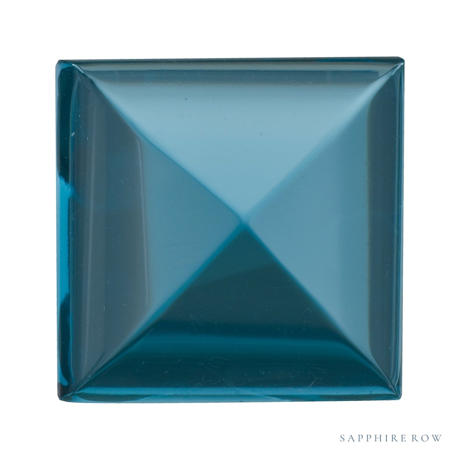 6 mm natural london blue topaz, square cut | Sapphire Row · cut4