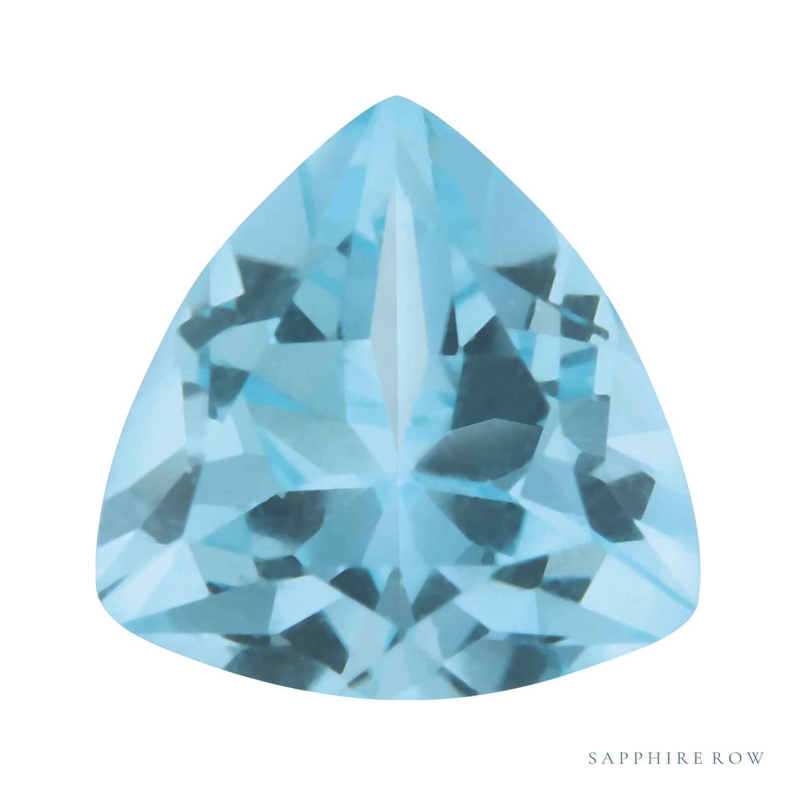 7 mm natural sky blue topaz, trillion cut | Sapphire Row · cut4