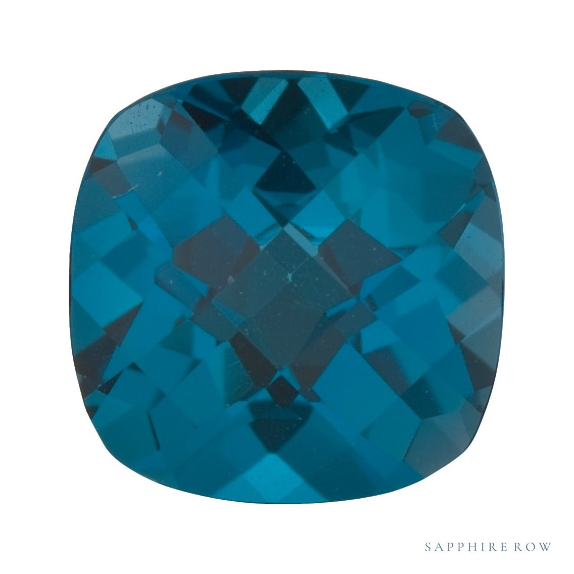7 mm natural london blue topaz, cushion cut | Sapphire Row · cut6