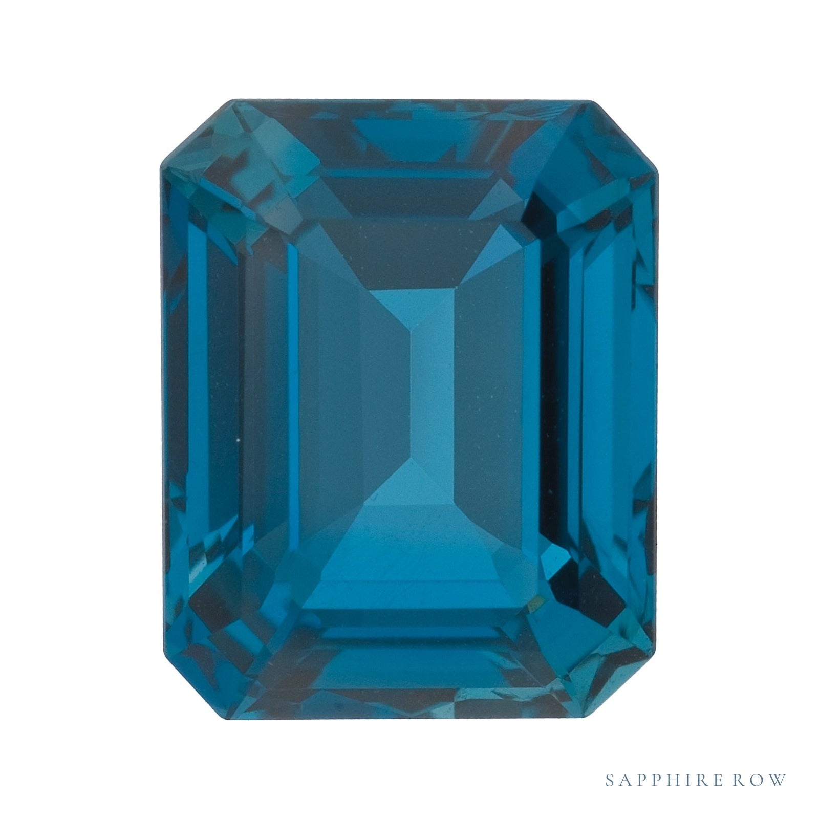 6x4 mm natural london blue topaz, emerald cut | Sapphire Row · cut4