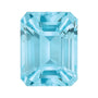 8x6 mm natural sky blue topaz, emerald cut | Sapphire Row · cut7