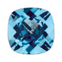 6 mm natural swiss blue topaz, cushion cut | Sapphire Row · cut7
