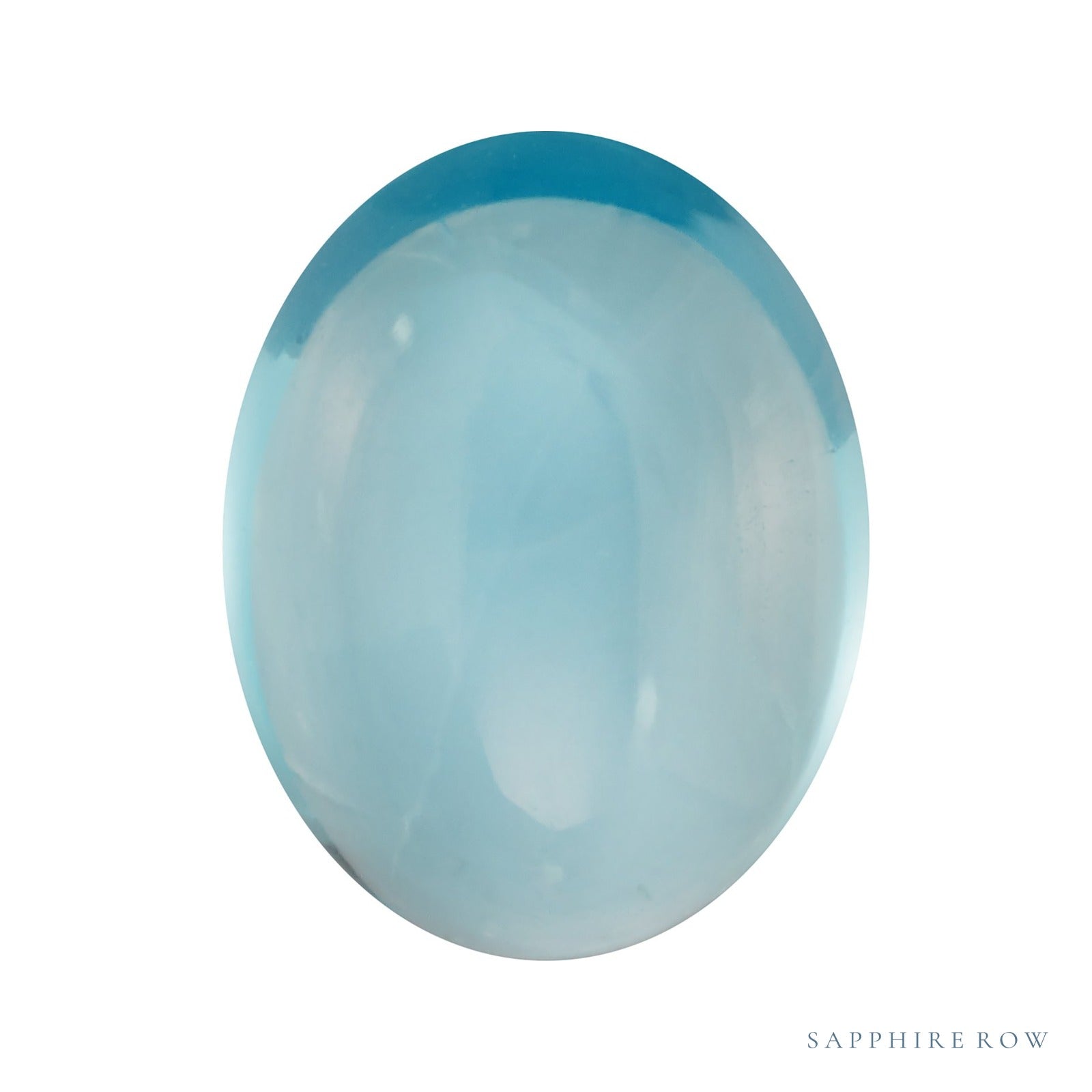 7x5 mm natural swiss blue topaz, oval cut | Sapphire Row · cut4