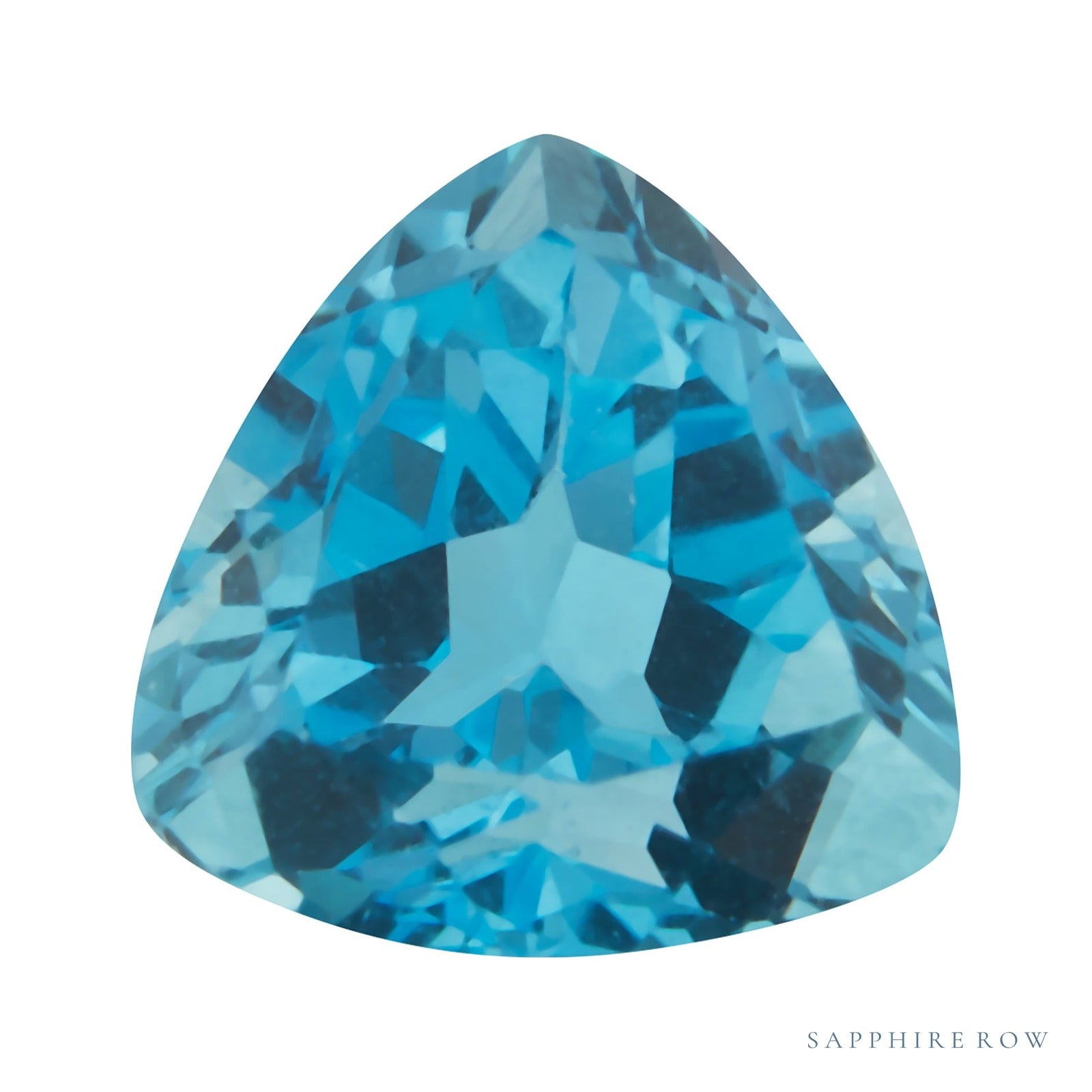 7 mm natural swiss blue topaz, trillion cut | Sapphire Row · cut4